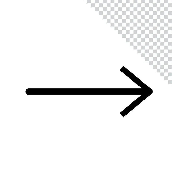 Mũi tên mầu đen sang phải File PNG