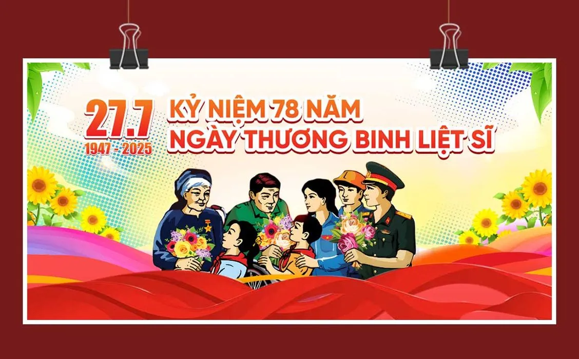Market, background kỷ niệm 78 năm ngày thương binh liệt sĩ 27-7 file corel