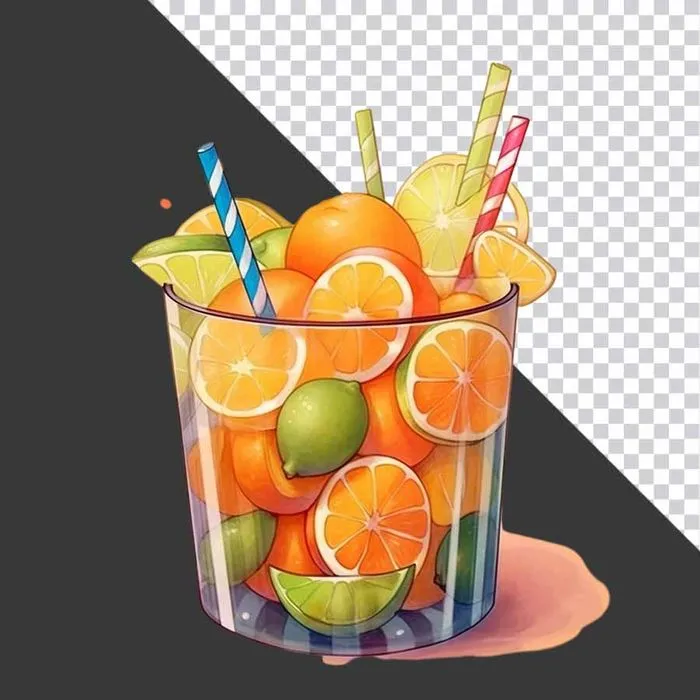 Trà Tắc Giải Khát, Hình Ảnh PNG Chất Lượng Cao cho Thiết Kế Đồ Họa