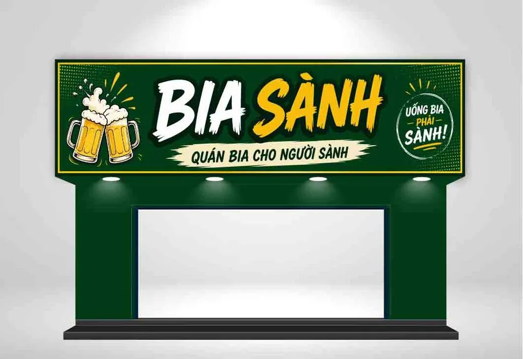 Biển Bảng Quán Bia Sành Điệu – Thiết Kế Độc Đáo Chuẩn SEO