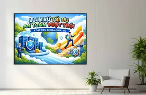 Tranh Treo Tường "Lưu Trữ Tối Ưu An Toàn Vượt Trội" - File CDR