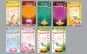 Mẫu thiết kế bộ phướn kính mừng đại lễ Vu Lan file corel