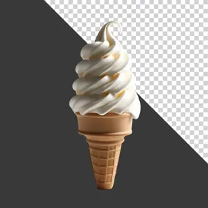 Kem Ốc Quế Vanilla PNG - Tài Nguyên Thiết Kế Đồ Họa Chất Lượng Cao