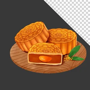 Bánh trung thu nhân trứng muối vàng óng hấp dẫn