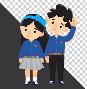 Nhân vật đoàn thanh niên Hồ Chí Minh file PNG mặc áo xanh - Mẫu số 16