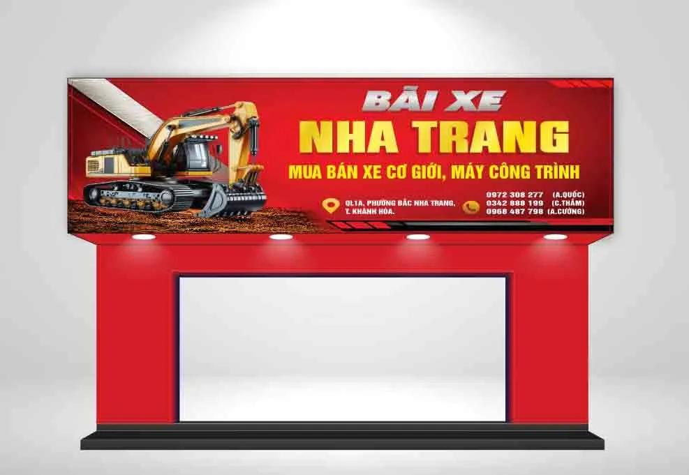 Biển Hiệu Xe Nha Trang - Thiết Kế Chuyên Nghiệp CDR