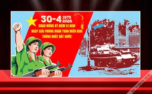 Backdrop 30/4/1975 – 2026 Kỷ Niệm 51 Năm Giải Phóng Miền Nam
