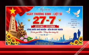 File corel - Mẫu thiết kế phông nền kỷ niệm 79 năm ngày thương binh liệt sĩ 27 tháng 7