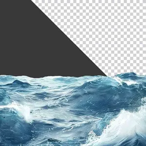 Sóng biển mạnh mẽ - Hình ảnh PNG Chất Lượng Cao cho Thiết Kế