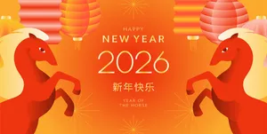 File Ai ngựa đỏ đối xứng và đèn lồng Tết 2026.