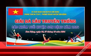 Backdrop Giải Đá Cầu truyền Thống - File CDR