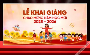 File Corel phông lễ khai giảng chào mừng năm học mới 2025 - 2026