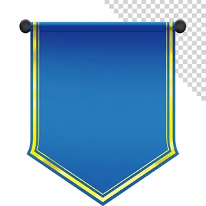 Hình  cờ  lưu niệm mầu xanh File PNG