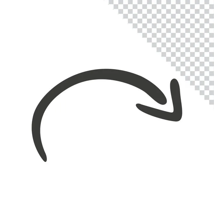Mũi tên vòng cung chỉ bên trái File PNG