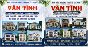 Banner Nhà Thầu Thi Công - Thiết Kế Xây Dựng Vector CDR