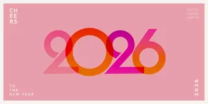 Số 2026 file vector nhiều mầu