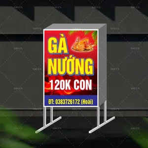 Biển vẫy biển hộp quán gà nướng - file corel