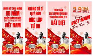 File Corel Áp phích kỷ niệm Quốc khánh 2-9 Việt Nam 2025