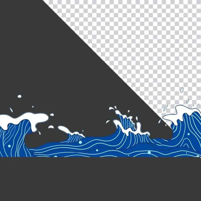 Sóng Biển Đồ Họa PNG - Thiết Kế Họa Tiết Nước Sóng Biển