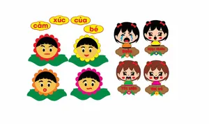 File Corel trang trí cảm xúc của bé – biểu cảm dễ thương cho lớp mầm non