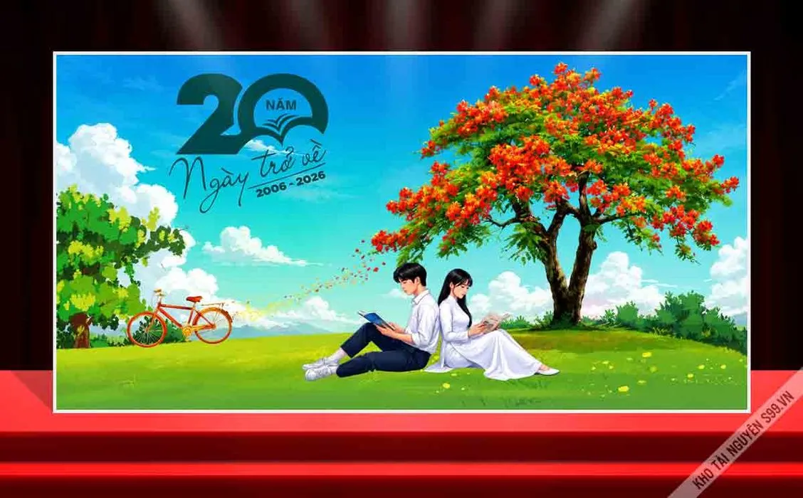 Backdrop 20 Năm Ngày Trở Về - Kỷ Niệm Học Sinh Sinh Viên