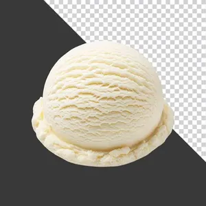 Viên Kem Vanilla PNG Chất Lượng Cao, Nền Trong Suốt Cho Thiết Kế