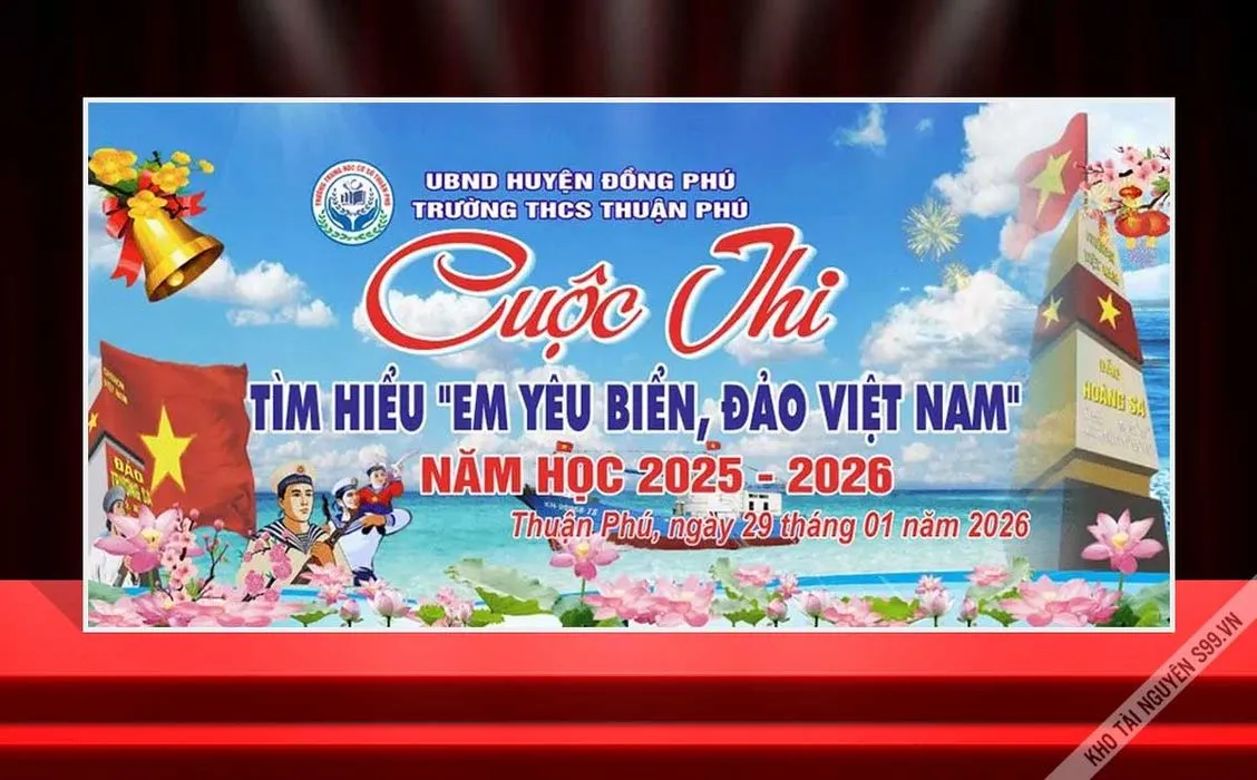 Market backdrop cuộc thi Em yêu biểu đảo Việt Nam - File CDR 0031