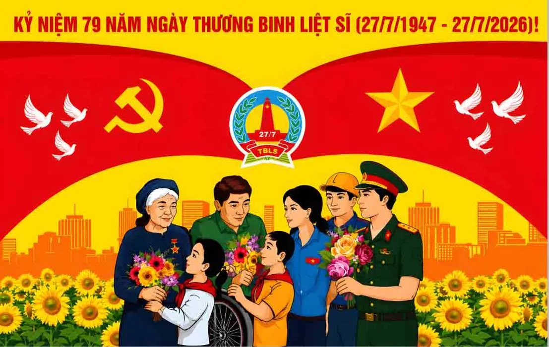 Background Kỷ Niệm 79 Năm Ngày Thương Binh Liệt Sĩ (27/7) - CDR