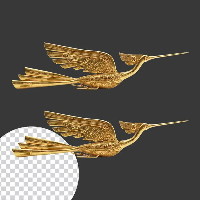 Biểu tượng chim lạc hồng png kèm họa tiết hoa văn trống đồng chất lượng cao