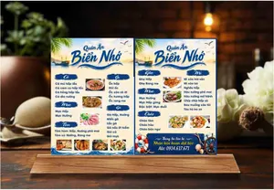 Menu Quán Ăn Biển Nhớ - Thiết Kế Chuyên Nghiệp Dạng Vector CDR