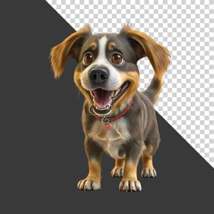 Chó Hoạt Hình Đáng Yêu File PNG Chất Lượng Cao cho Thiết Kế Đồ Họa