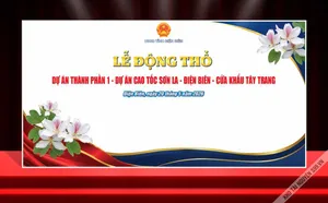 Backdrop Lễ Động Thổ Dự Án Cao Tốc Sơn La - Điện Biên (CDR)