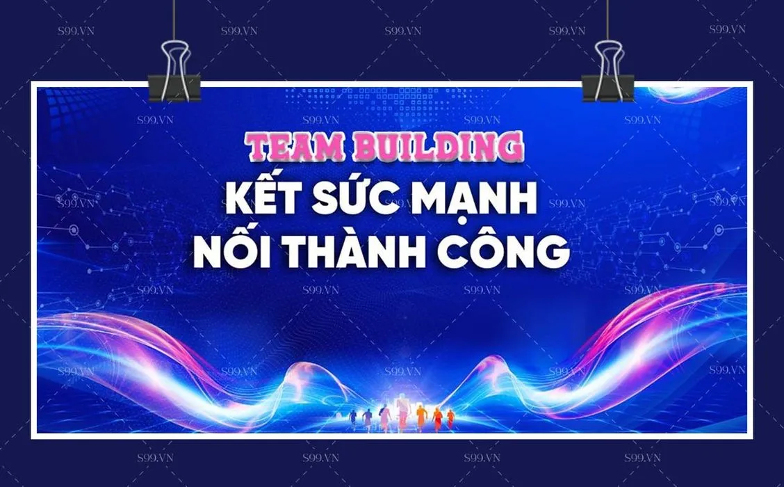 Background team building kết sức mạnh nối thành công Corel