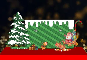 File Corel Phông nền Giáng sinh ông già Noel tuần lộc