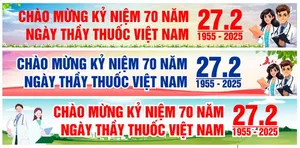 Thiết kế băng rôn chào mừng 70 năm Ngày Thầy Thuốc Việt Nam 27.2 File Corel