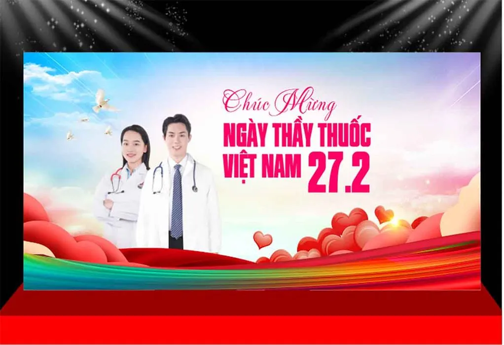 File Corel Thiết Kế Backdrop Chúc Mừng Ngày Thầy Thuốc Việt Nam 27.2