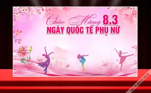 File Corel phông nền chào mừng 8-3 ngày quốc tế phụ nữ hoa hồng đẹp