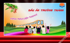 File Corel – Backdrop Dấu Ấn Trưởng Thành – Hành Trình Yêu Thương