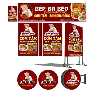 File Corel Thiết kế bảng hiệu quán cơm tấm Bếp Bà Béo