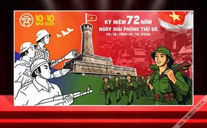 Backdrop Giải Phóng Thủ Đô 10-10 CDR – Kỷ Niệm 72 Năm (1954-2026)