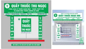 Biển Hiệu Nhà Thuốc Thu Ngọc CDR - Thiết Kế Chuyên Nghiệp Dễ Dàng Chỉnh Sửa