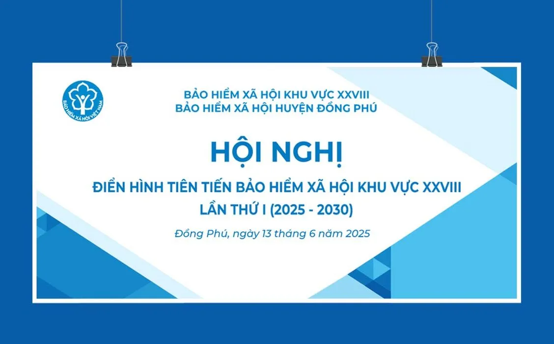 Backdrop hội nghị điển hình tiên tiến Bảo hiểm xã hội khu vực 28 – File Corel
