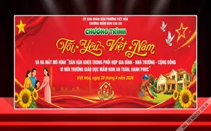 Backdrop "Tôi Yêu Việt Nam" CDR – Thiết Kế Sự Kiện