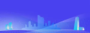 Thành phố công nghệ xanh dương tương lai File EPS