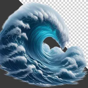 Sóng Biển Cuộn Trào PNG - Tài Nguyên Đồ Họa Chất Lượng Cao
