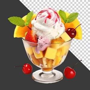 Ly kem trái cây PNG chất lượng cao cho thiết kế đồ họa