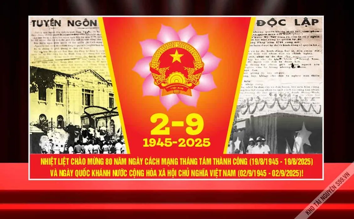 Backdrop Corel chào mừng 80 năm Cách mạng Tháng Tám và Quốc khánh 291945 – 2025