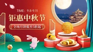 File PSD Bánh Trung Thu Thỏ Trắng