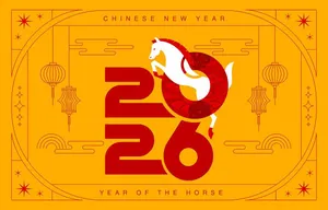 Background Tết 2026 Năm Con Ngựa Màu Vàng Đỏ – File JPG