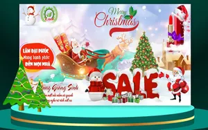 Background phông nền khuyến mại sale giáng sinh file corel chất lượng cao